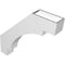 Ekena Millwork 3 1/2-in. W x 20-in. D x 20-in. H Merced Architectural Grade PVC Knee Brace BRCP035X20X20MRC - alternate 6
